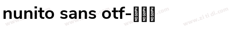 nunito sans otf字体转换